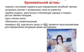 Экстренная помощь ребенку во время приступа астмы